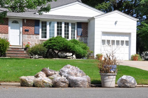 Professionals conducting garage clearance in Upminster