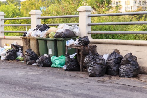 Construction site waste removal in Upminster