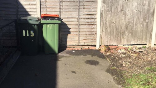 Before and after garden clearance transformation